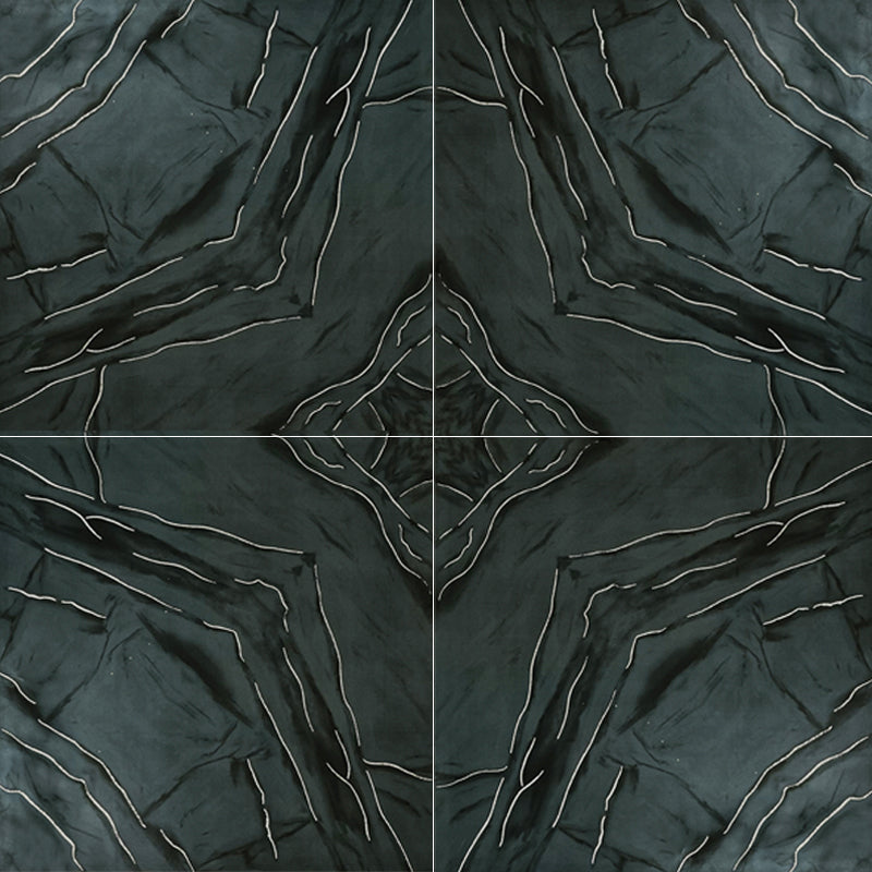 Elite Anthracite Decor 60cm x 60cm Wall & Floor Tile