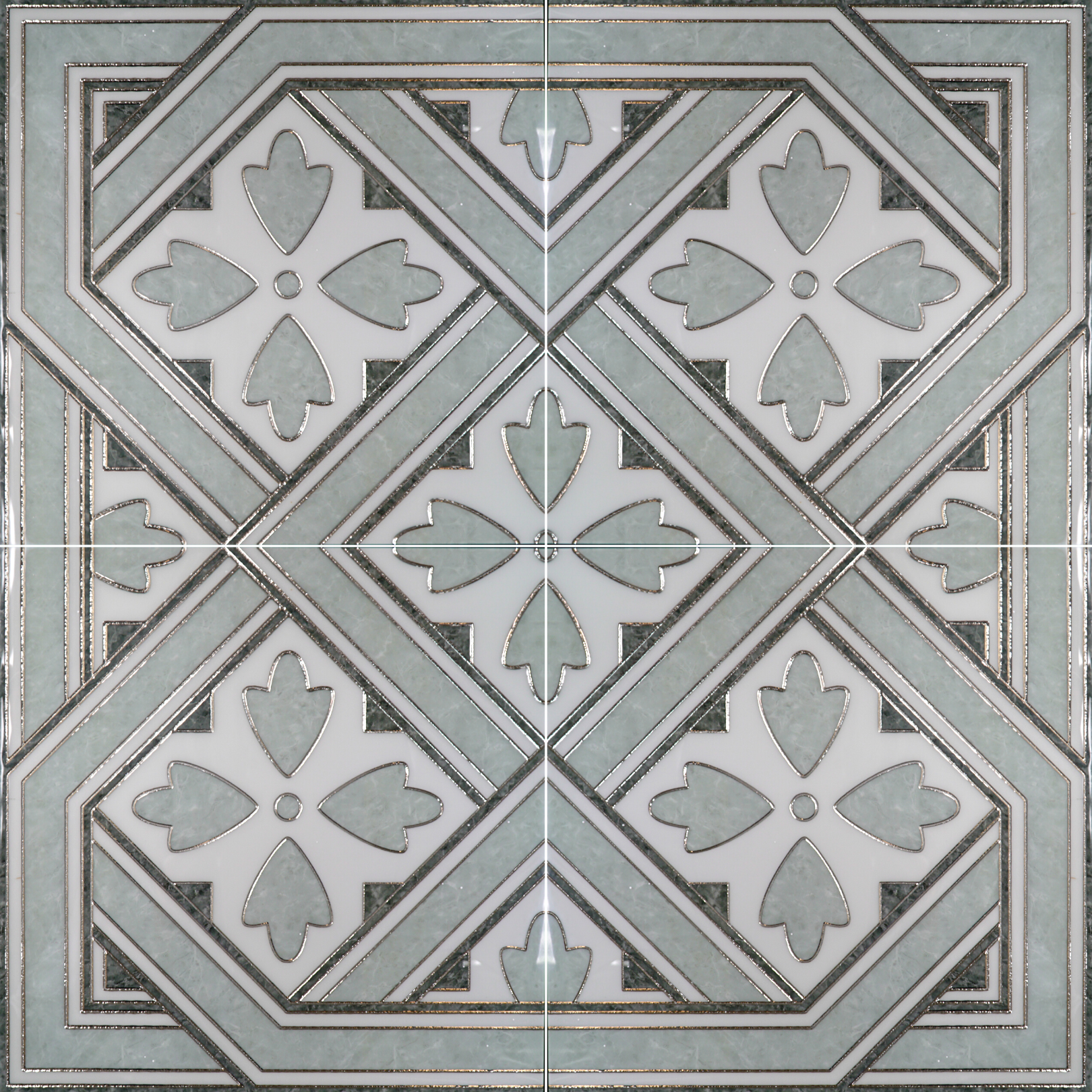 Mr Jones Decor 120cm x 120cm Wall & Floor Tile (4 Tile Set)