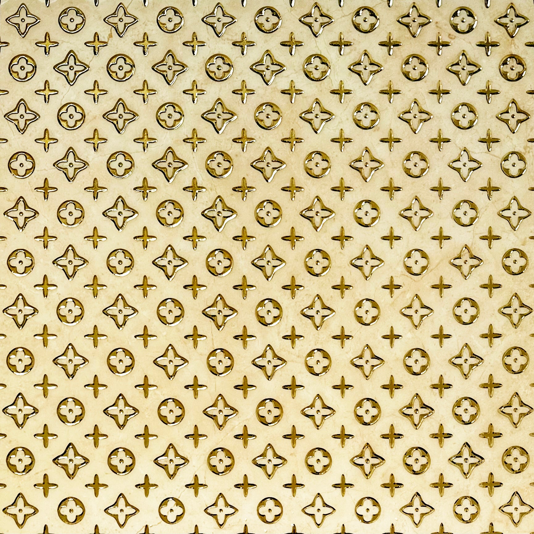Louise Cream Decor 60cm x 60cm Wall & Floor Tile