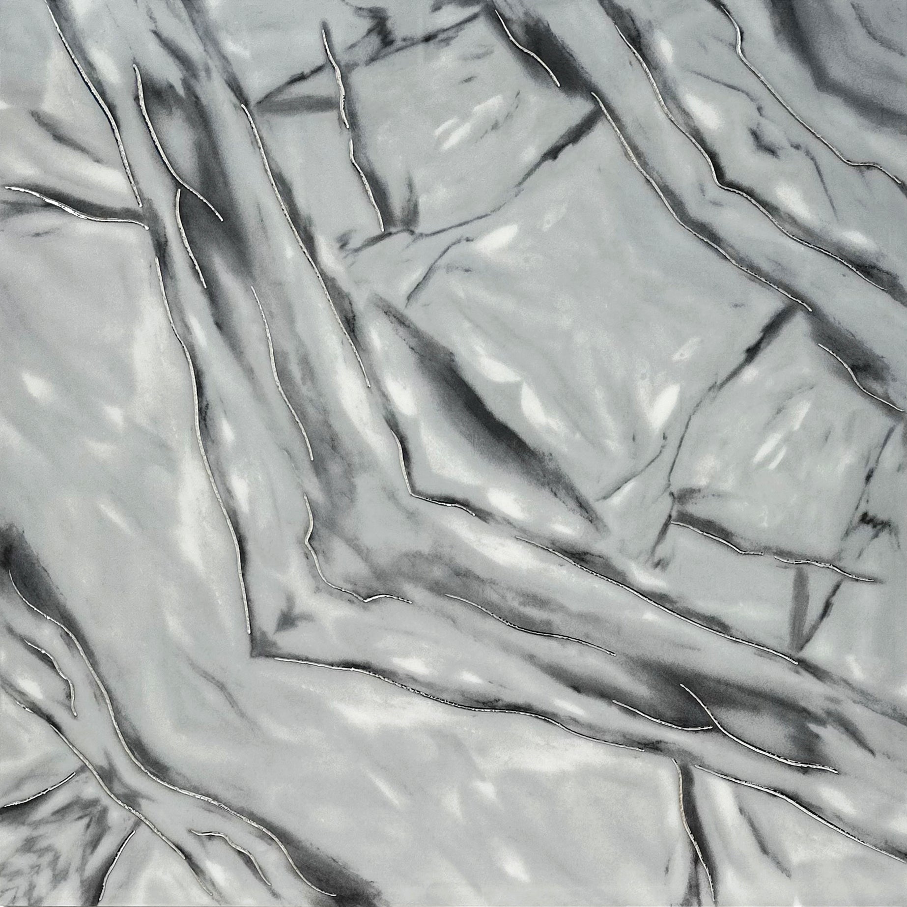 Elite Grey Decor 60cm x 60cm Wall & Floor Tile