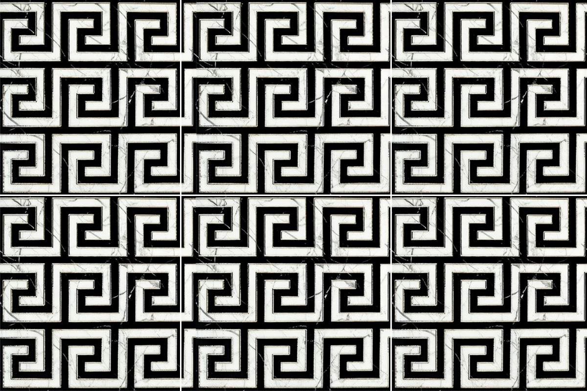 Greek Decor 60cm x 60cm Wall & Floor Tile