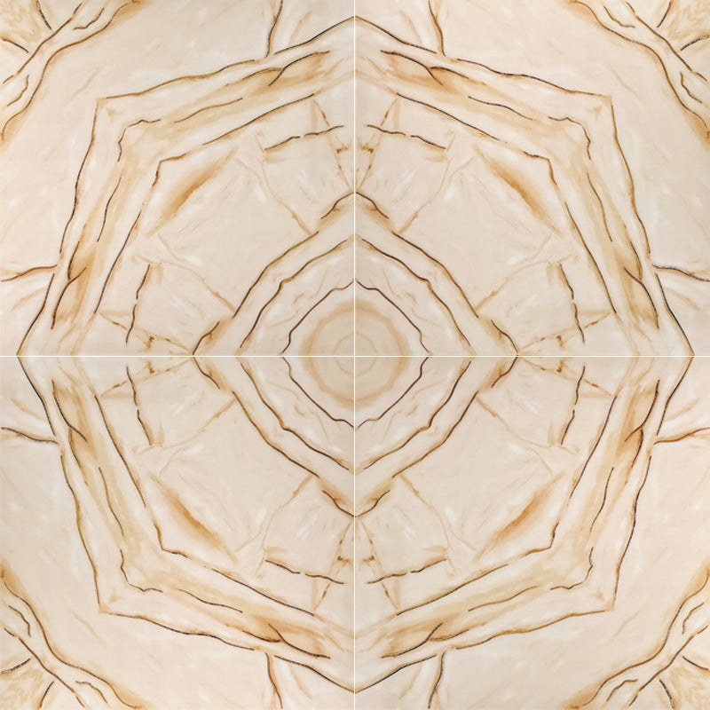 Elite Cream Decor 60cm x 60cm Wall & Floor Tile