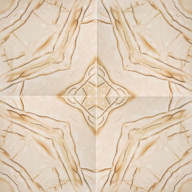 Elite Cream Decor 60cm x 60cm Wall & Floor Tile