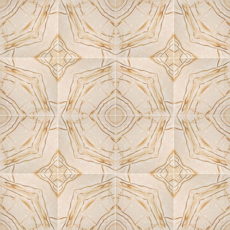Elite Cream Decor 60cm x 60cm Wall & Floor Tile