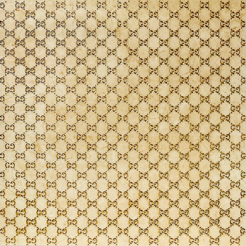 Guch Cream Decor 60cm x 60cm Wall & Floor Tile