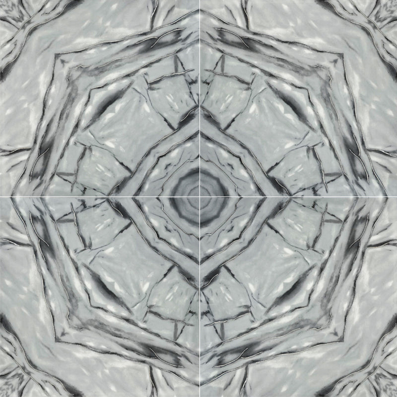 Elite White Decor 60cm x 60cm Wall & Floor Tile