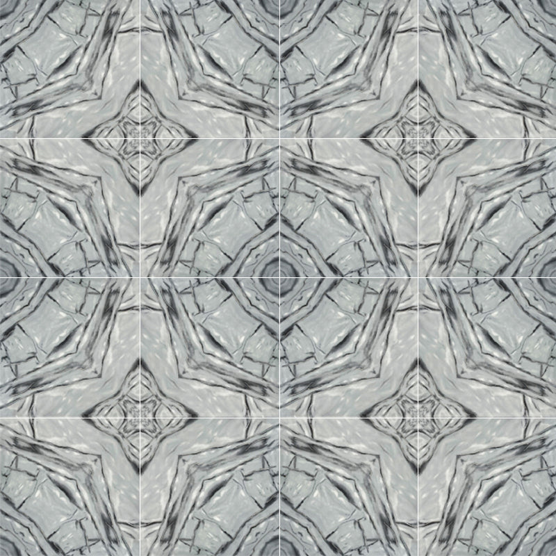 Elite White Decor 60cm x 60cm Wall & Floor Tile