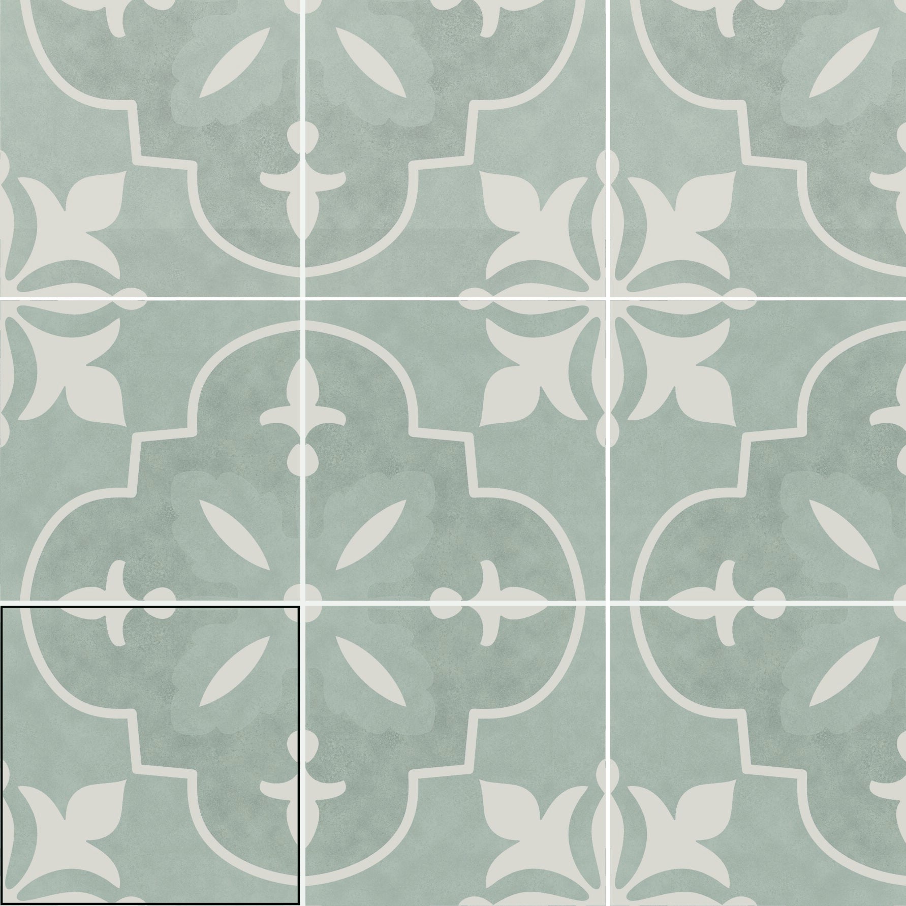 BRIANNA NORA, 15X15, Black, Light Blue, Light Beige