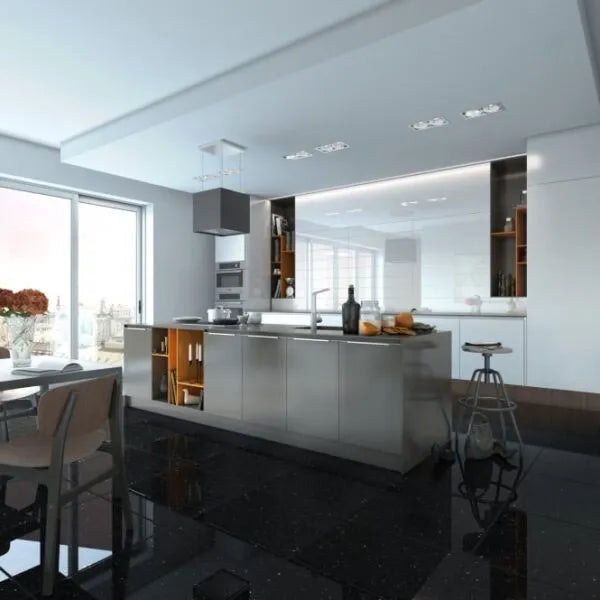 Black Quartz 30cm x 60cm Wall & Floor Tile