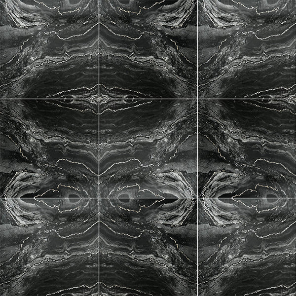 Prestige Crystal Black/Silver 30cmx60cm Wall & Floor Tile