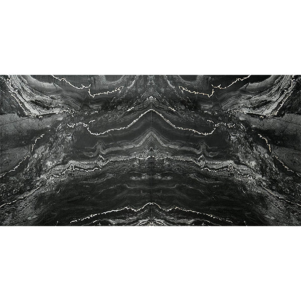 Prestige Crystal Black/Silver 30cmx60cm Wall & Floor Tile