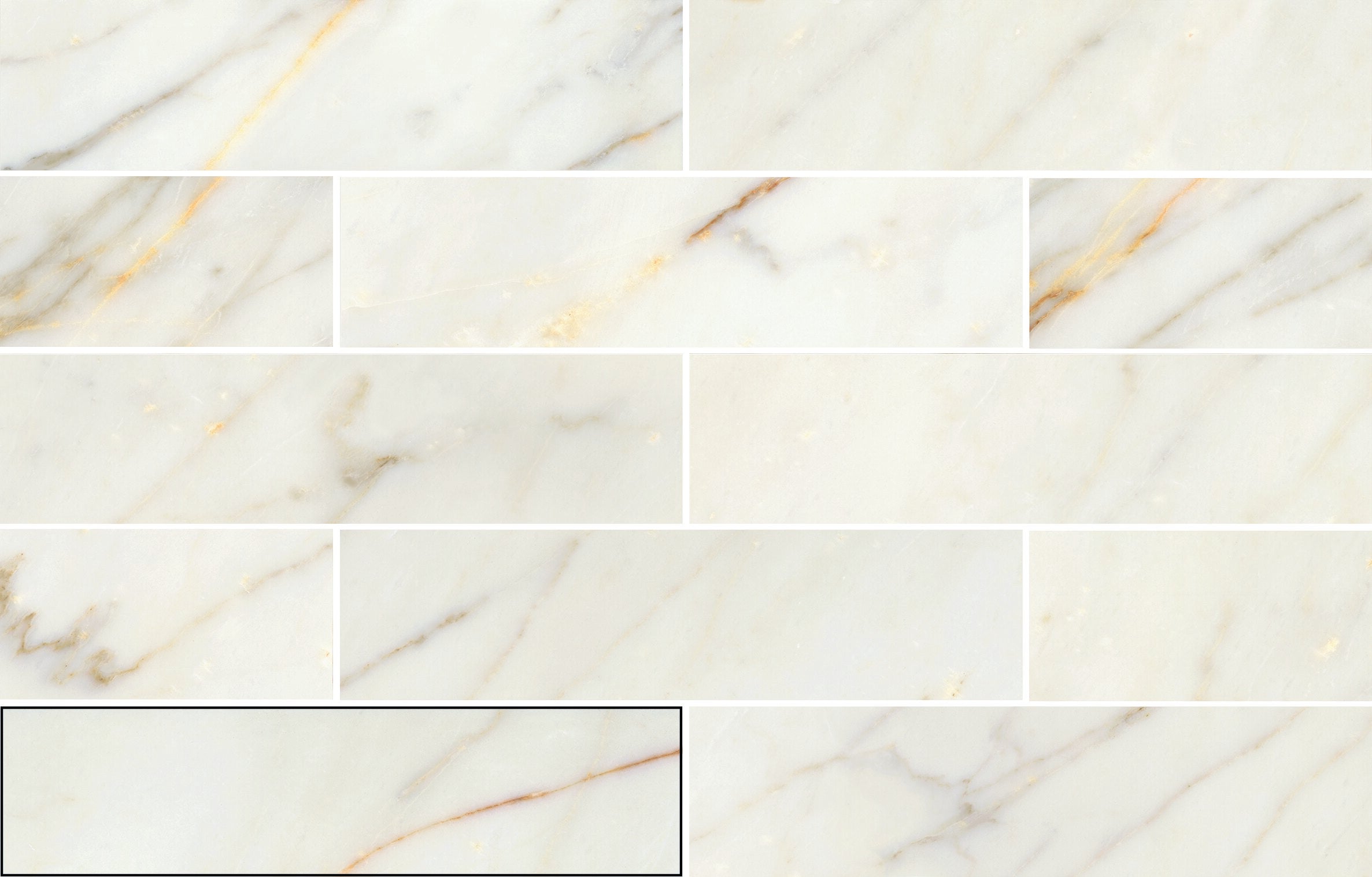 CALACATTA SLOW MATT, 7,5x30, White