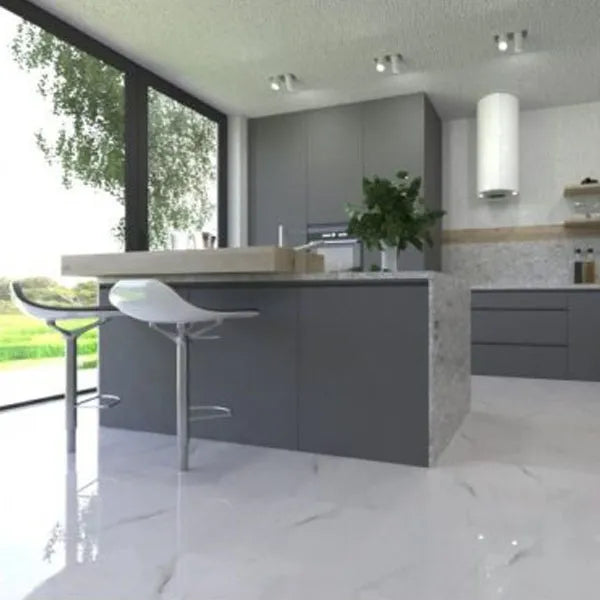 Carrara White 60cm x 120cm Wall & Floor Tile