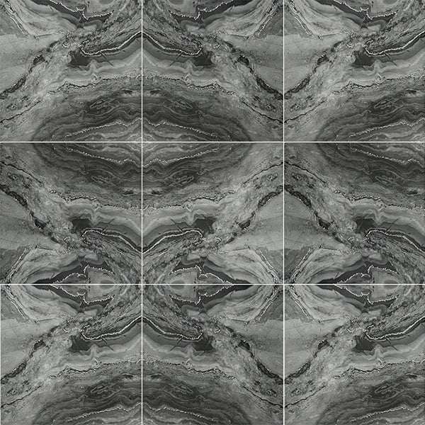 Prestige Crystal Dark Grey/Silver 30cmx60cm Wall & Floor Tile