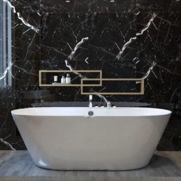 Dolce Black & White 60cm x 60cm Wall & Floor Tile