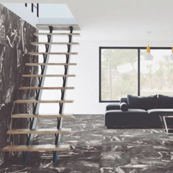 Domino Soft Black Sugar Glazed 60cm x 120cm Wall & Floor Tile