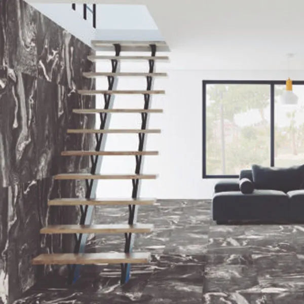 Domino Soft Black Sugar Glazed Rectified 60cm x 60cm Wall & Floor Tile