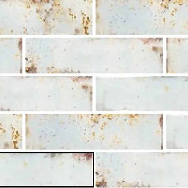 Grunge Oxid Brick 7.5cm x 30cm Wall Tile
