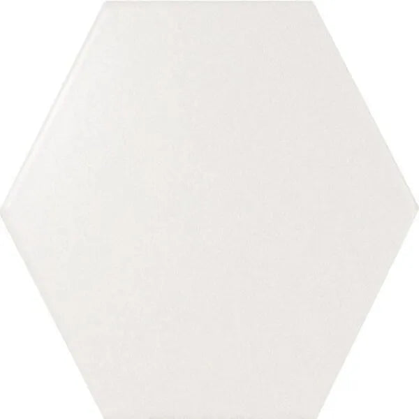 Hexatile Matt White 17.5cm x 20cm Wall & Floor Tile