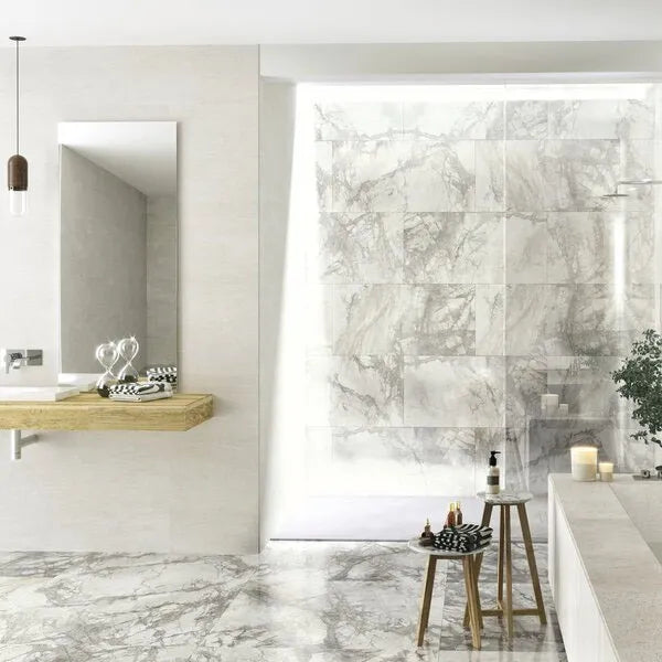 Invisible Marble Gold Polished Porcelain 60cm x 120cm Wall & Floor Tile
