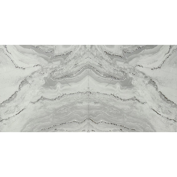 Prestige Crystal Light Grey/Silver 30cmx60cm Wall & Floor Tile
