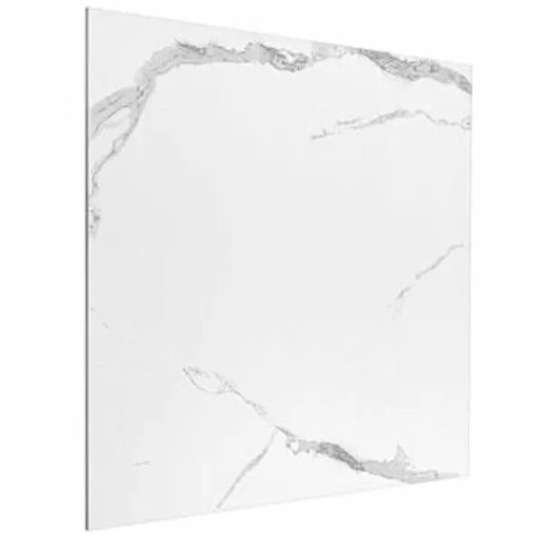 Lucia White Staturio 60cm x 60cm Wall & Floor Tile