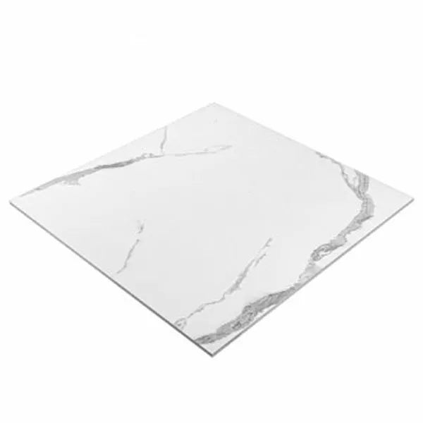 Lucia White Staturio 60cm x 60cm Wall & Floor Tile