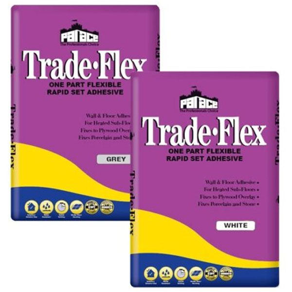 Palace Quick Set Trade Flex White Wall & Floor Tile Adhesive Pallet Deal 20KG