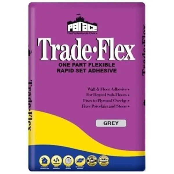 Palace Trade-Flex One Part Flexible Rapid Set Adhesive Grey 20KG