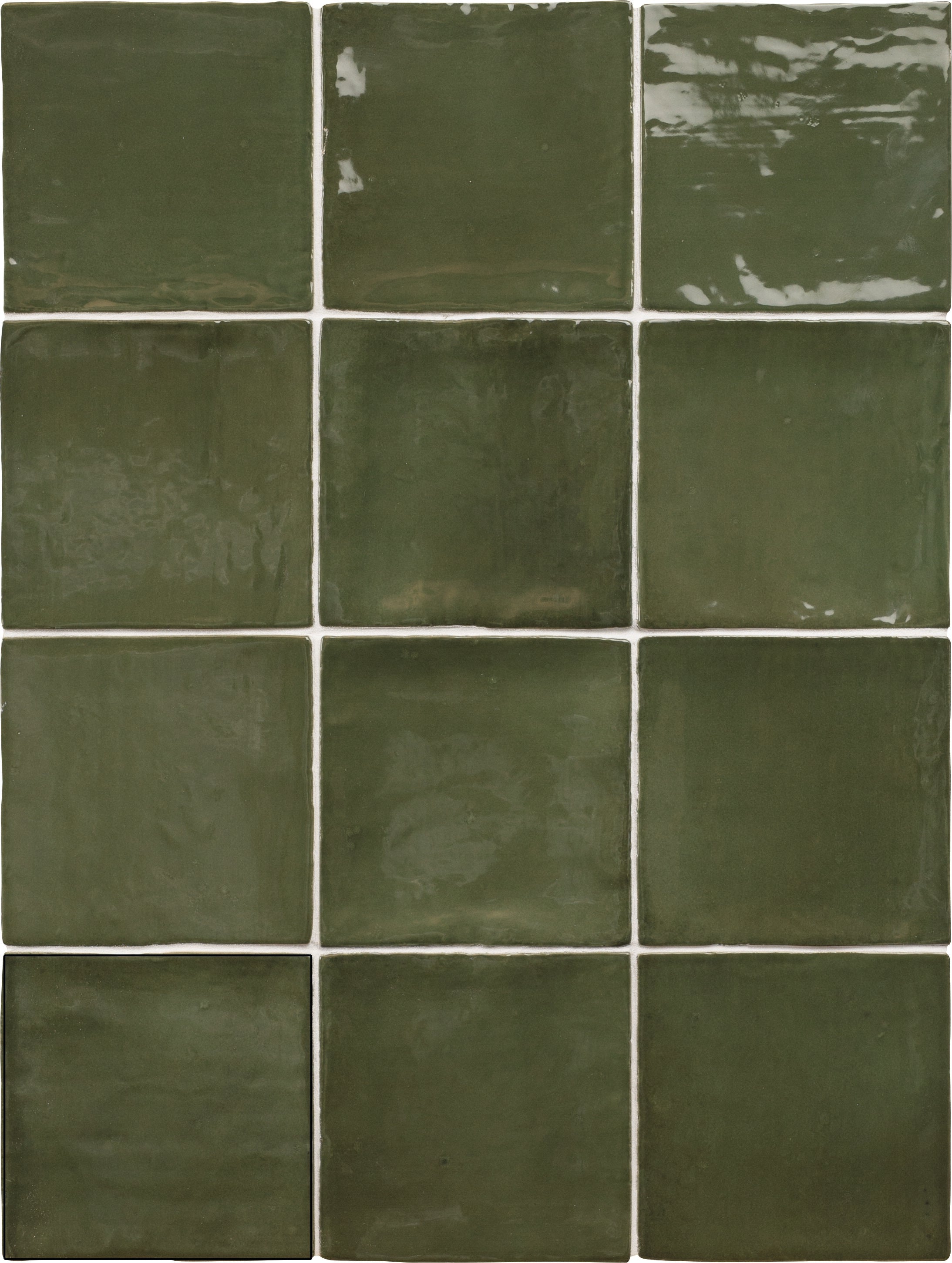 SEVILLE, 10x10, Green, Honey, Snow, Turquoise