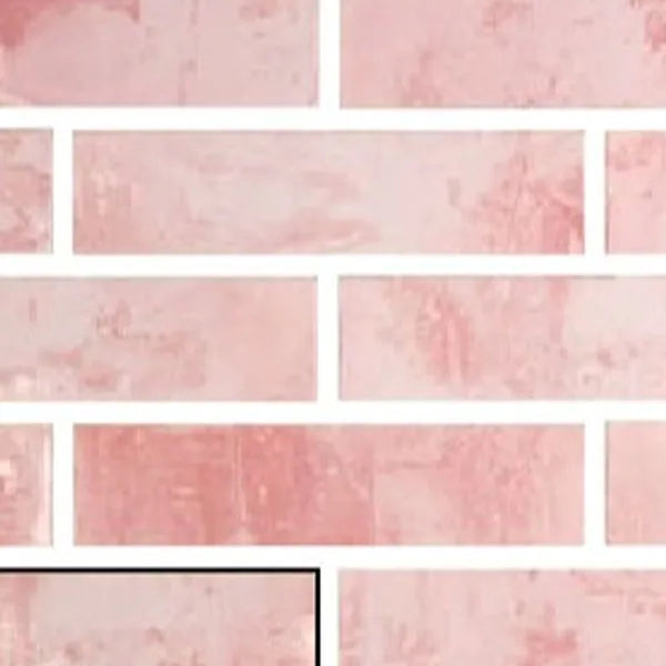 Snap Pink Brick 7.5cm x 30cm Wall Tile