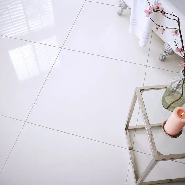 Snow White 60cm x 60cm Wall & Floor Tile