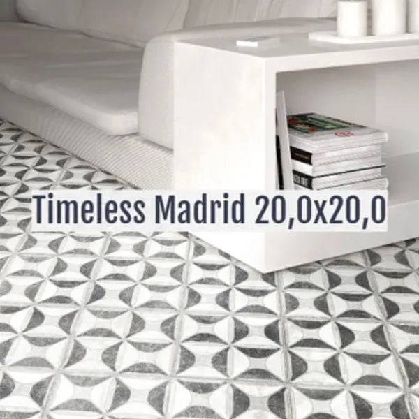 Timeless Madrid 20cm x 20cm Wall & Floor Tile
