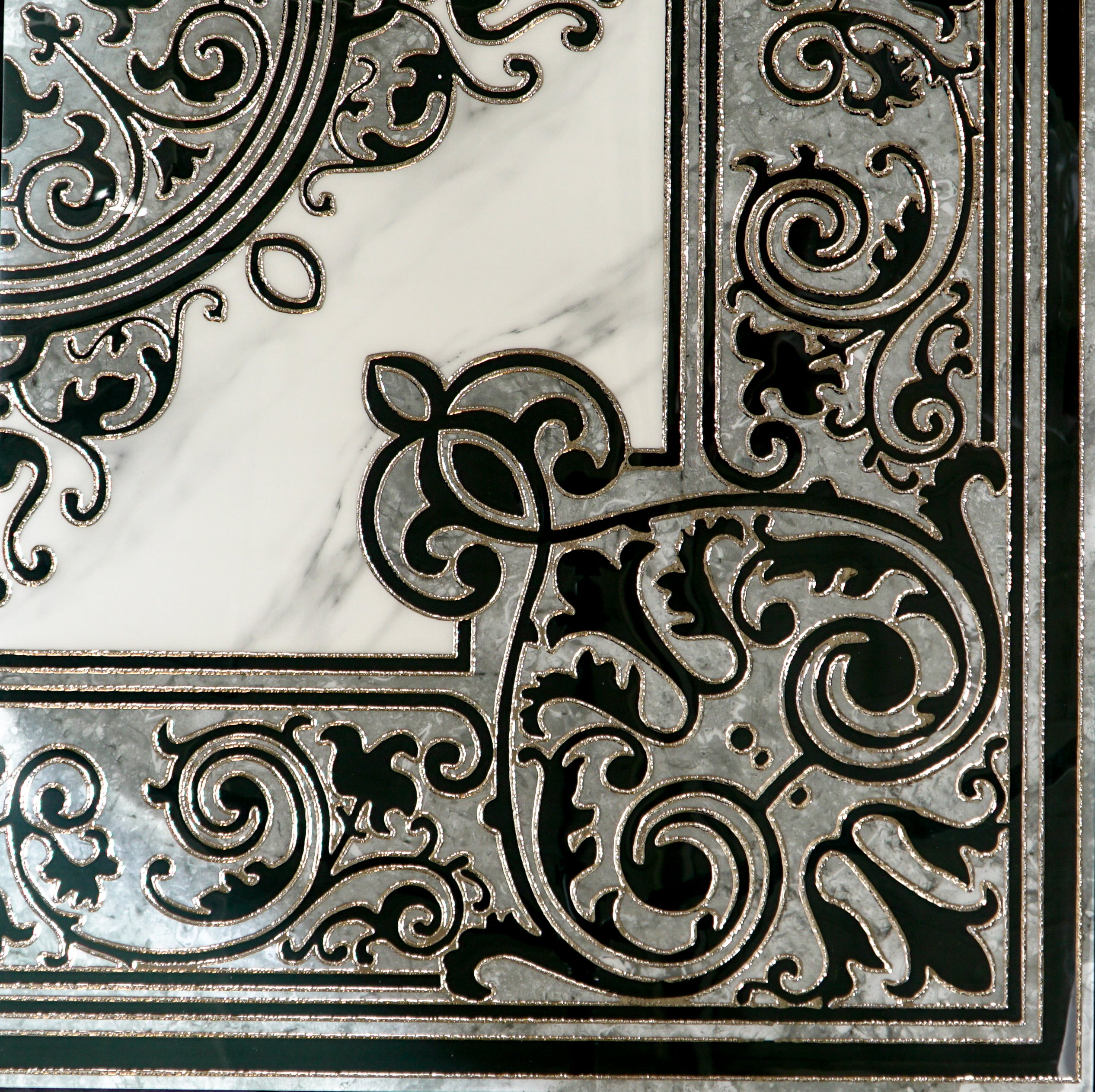 Medallion Decor 120cm x 120cm Wall & Floor Tile (4 Tile Set)