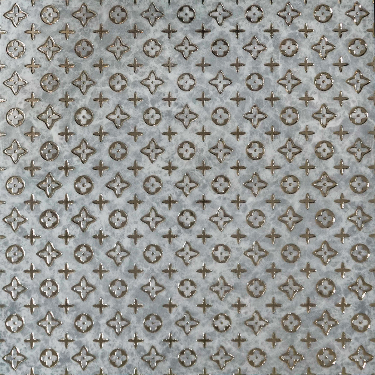 Louise Grey Decor 60cm x 60cm Wall & Floor Tile