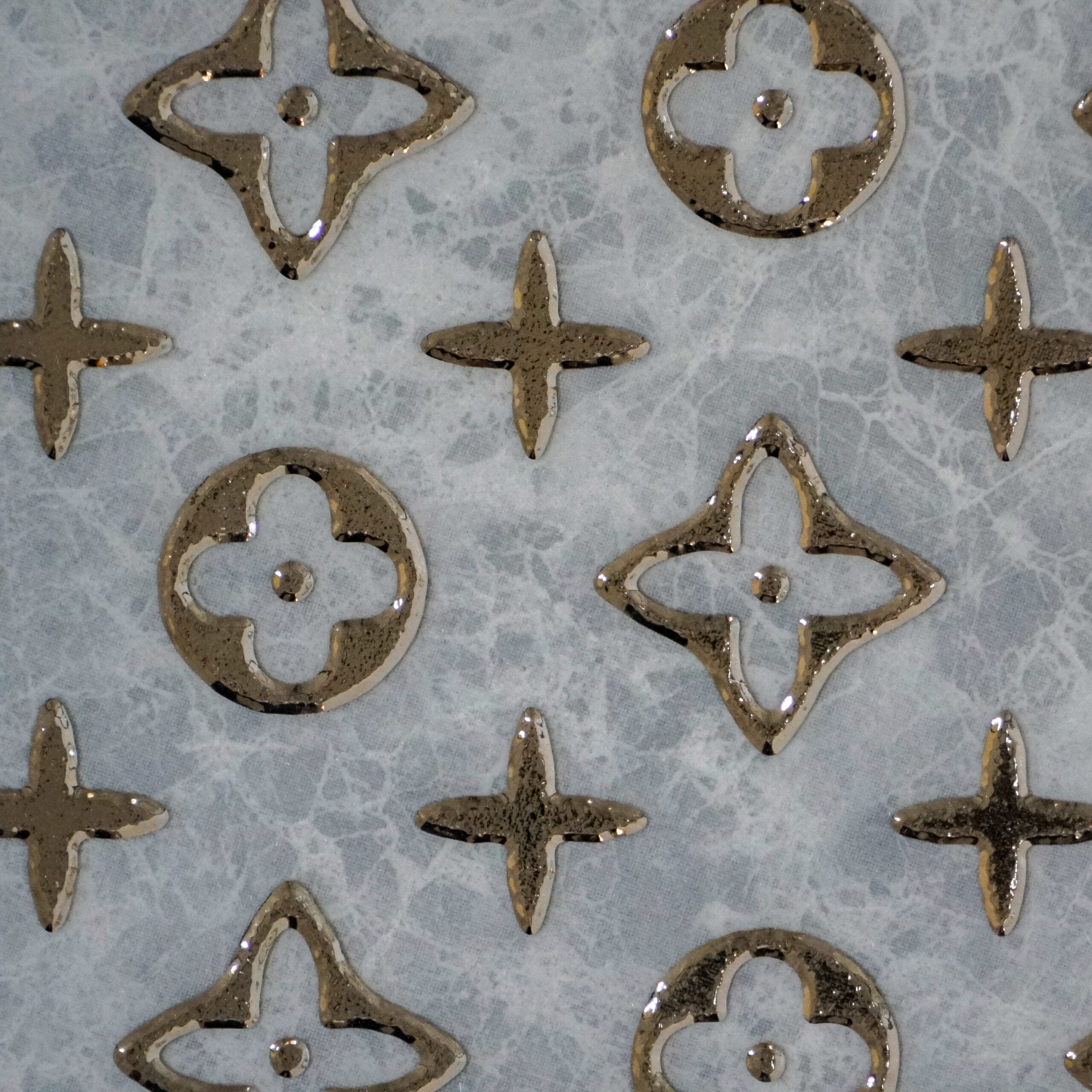 Louise Grey Decor 60cm x 60cm Wall & Floor Tile