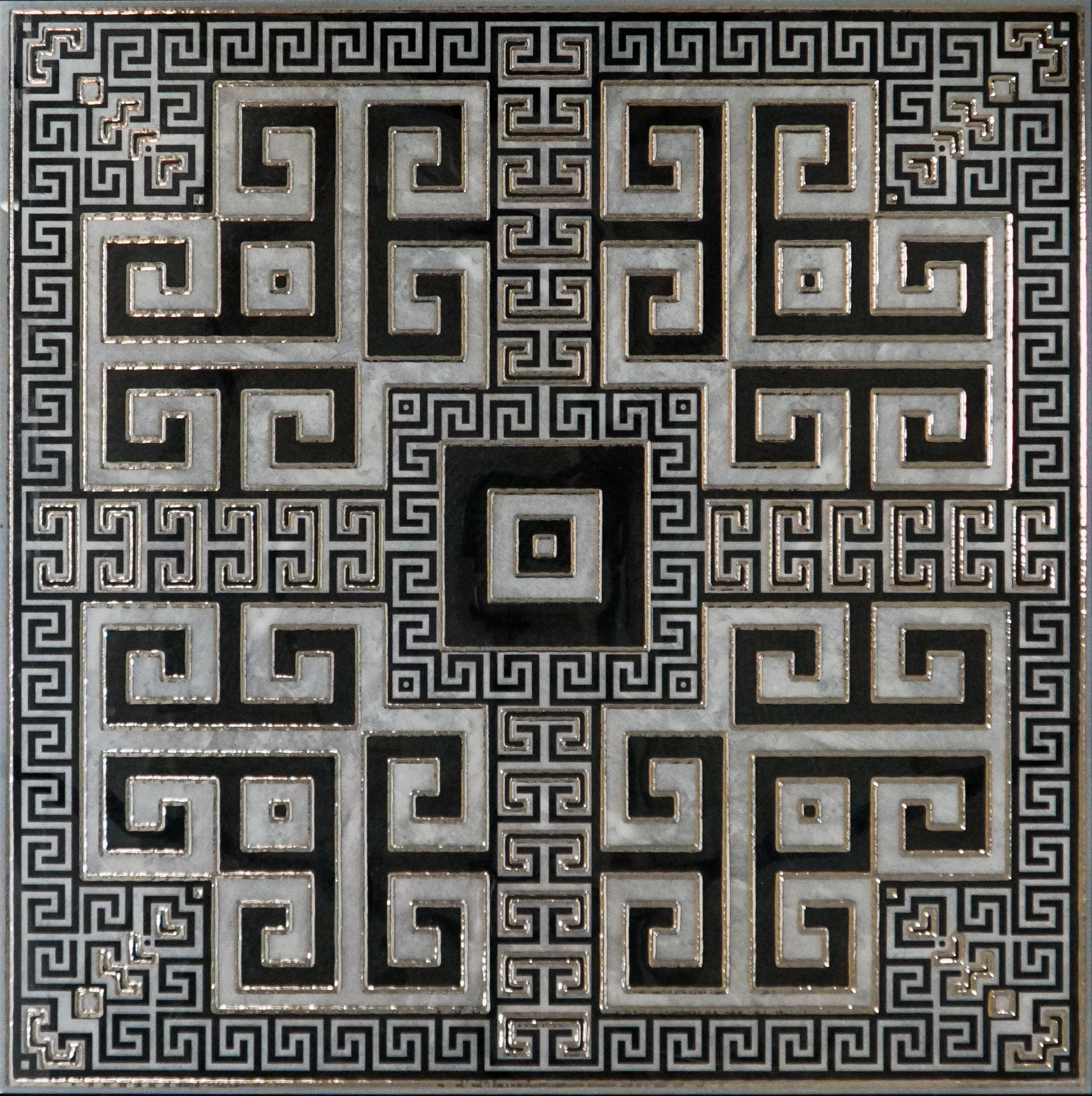 Greek Maze Decor 60cm x 60cm Wall & Floor Tile