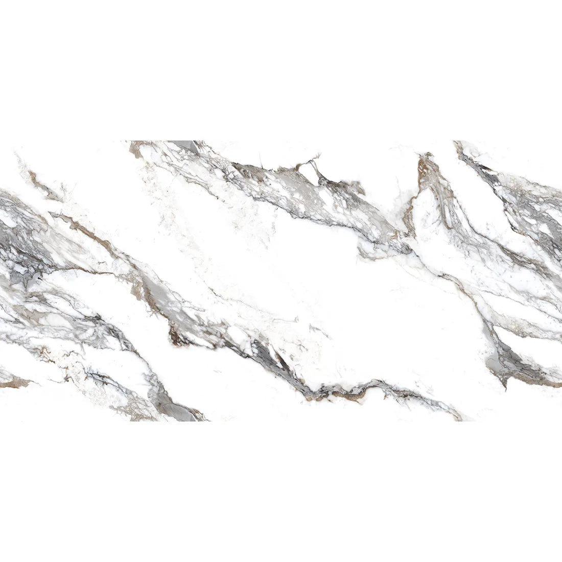 Kalacatta Borghini Grey Polished 60cm X 120cm Wall & Floor Tile