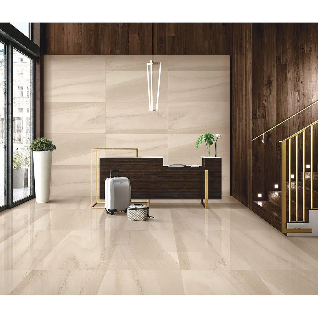 Dazzle Antracite Lappato Finish 60cm X 120cm Wall & Floor Tile