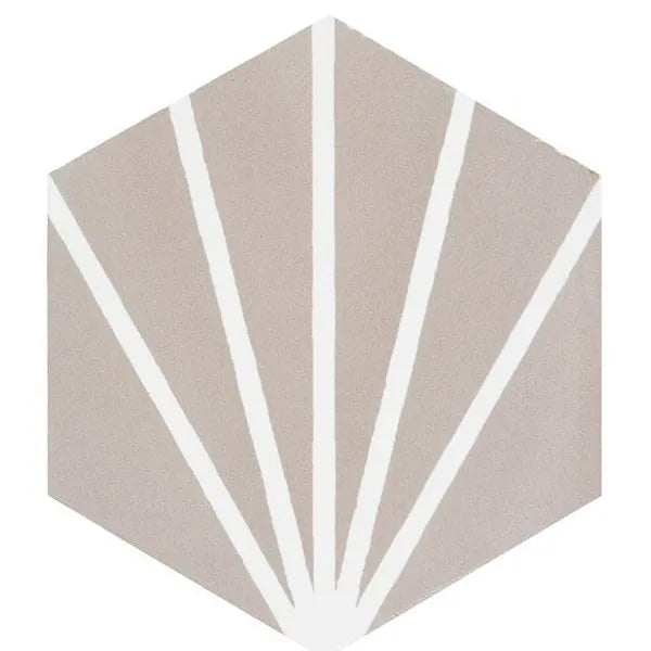 Hex Blaze Grey 14cm x 16.3cm Wall & Floor Tile
