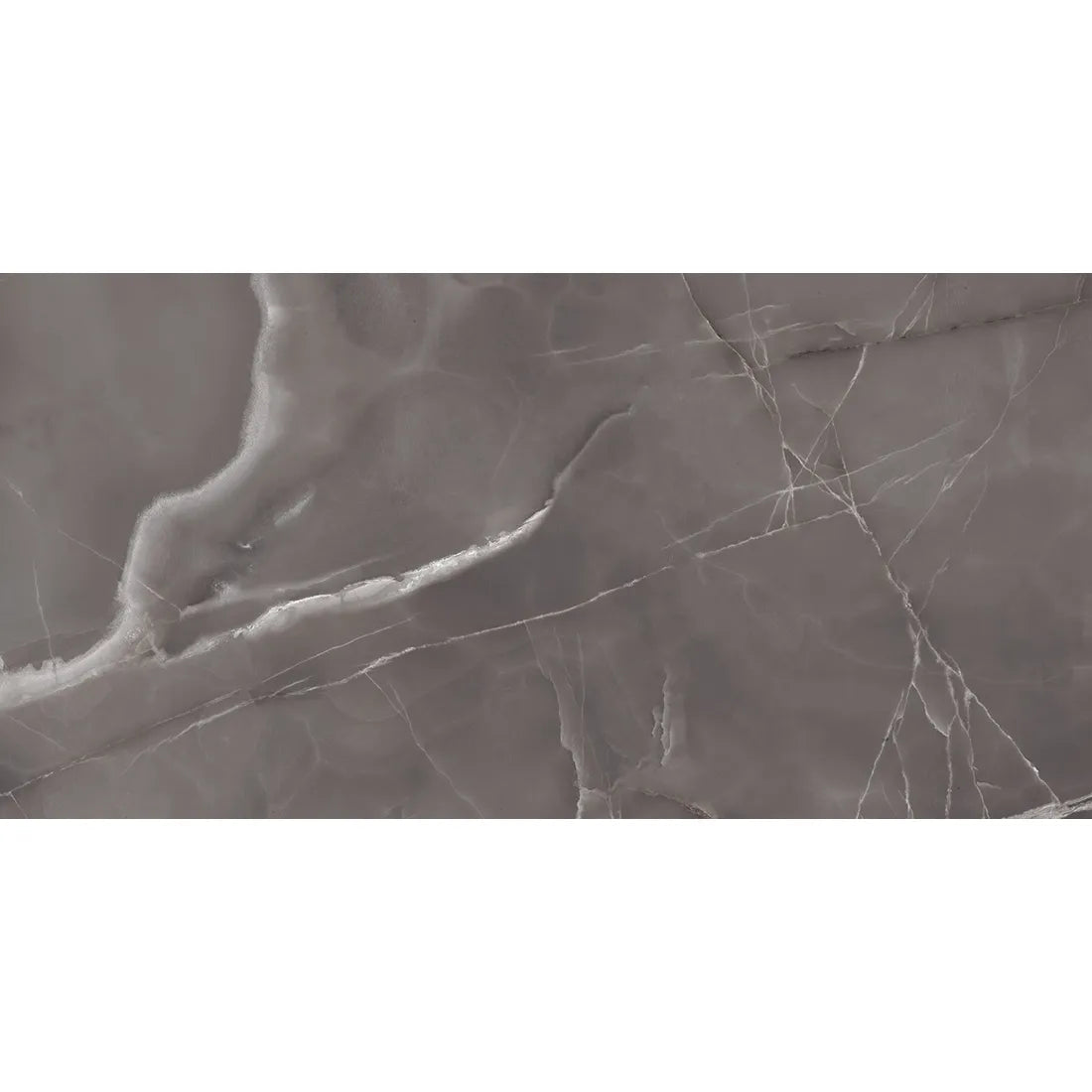 Onyx Dark Grey Polished 60cm X 120cm Wall & Floor Tile