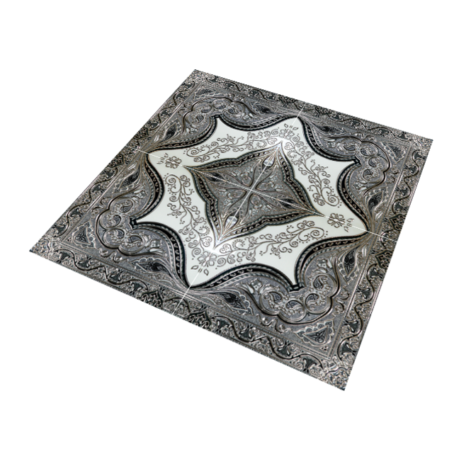 Persian Carpet Decor 120cm x 120cm Wall & Floor Tile (4 Tile Set)