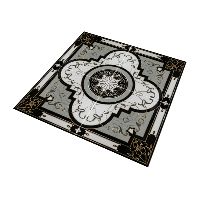 Modena Decor 60cm x 60cm Wall & Floor Tile (4 Tile Set)