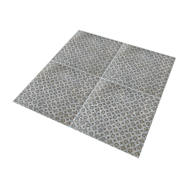 Louise Grey Decor 60cm x 60cm Wall & Floor Tile