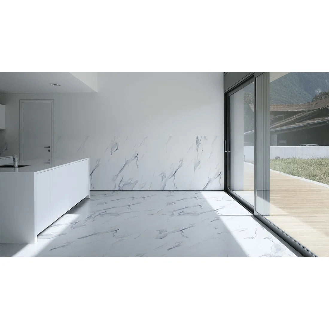 Saturo Blue Polished 60cm X 120cm Wall & Floor Tile