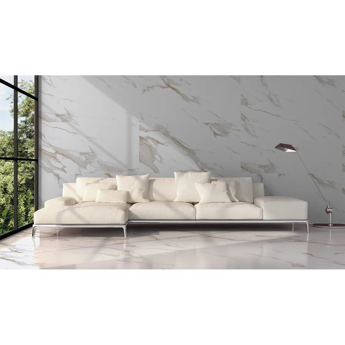 Saturo Gold Polished 60cm X 120cm Wall & Floor Tile